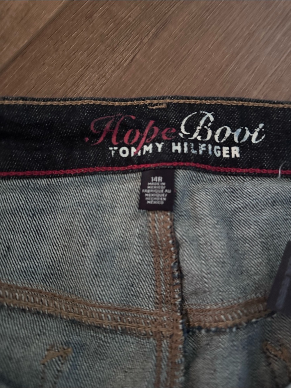 Tommy Hilfiger Hope Boot Dark Wash Bootcut Jeans - Womens 14 - Picture 3 of 5